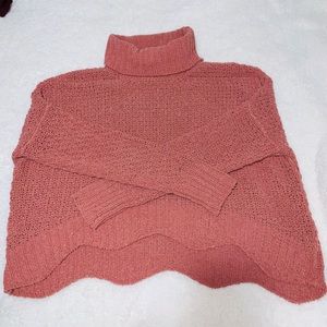 RUST TURTLENECK SWEATER